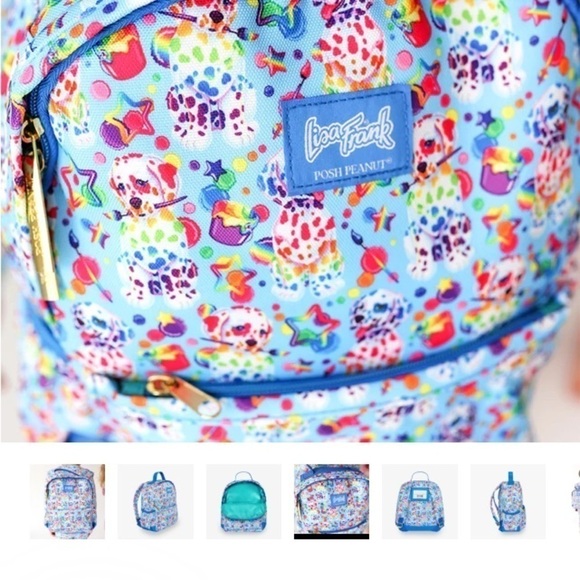 NEW IN PACKAGING! POSH PEANUT LISA FRANK SPOTTY DOTTY DOG MINI BACKPACK - Picture 10 of 16